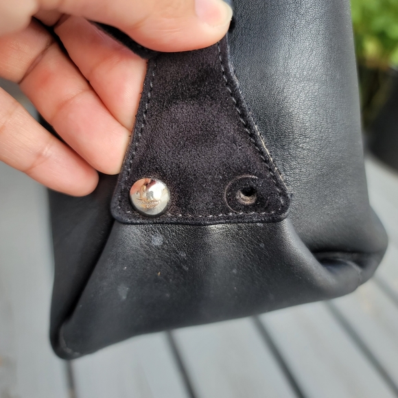 Salvatore Ferragamo Black Leather Suede Bag - Picture 7 of 16